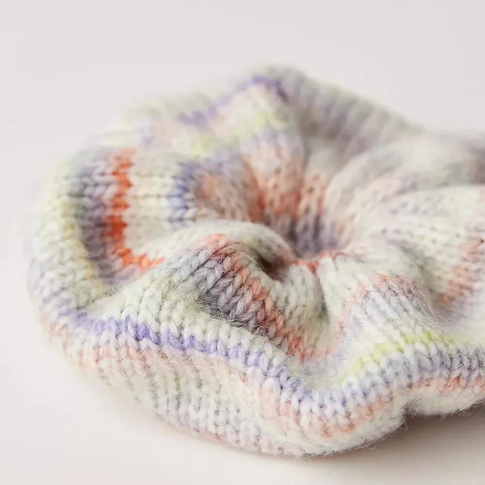 NWT Free People Nina Fairy Floss Jumbo Knit Scrunchie